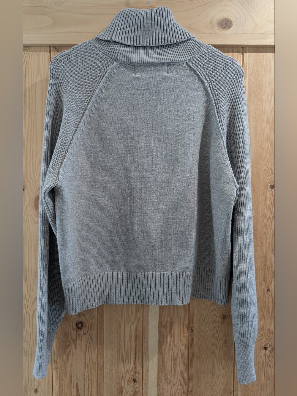 Pink Martini Light Grey Super Soft Turtleneck Sweater - Picture 4 of 6